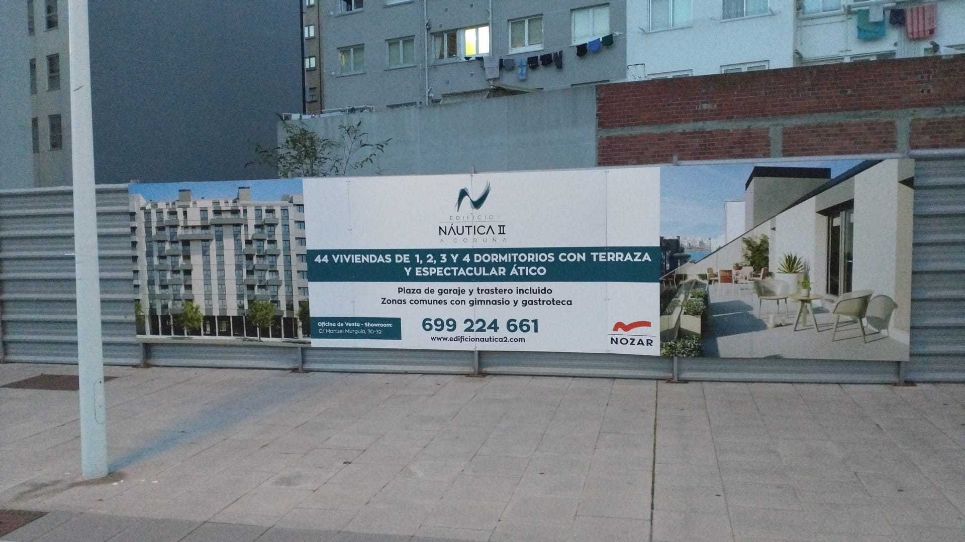 Conceden licencia para un nuevo edificio de 44 viviendas en A Coruña